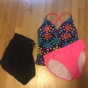 Cat & Jack Tankini Swimsuit with Swim Shorts!💦